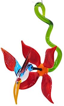 Blüte mit Kolibri, hängend